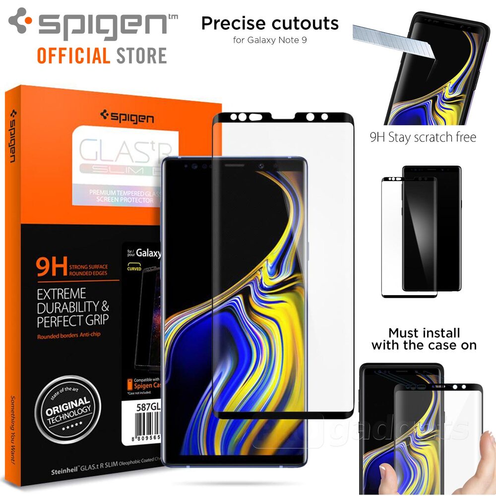 Galaxy Note 9 Screen Protector, Genuine SPIGEN GLAS.tR