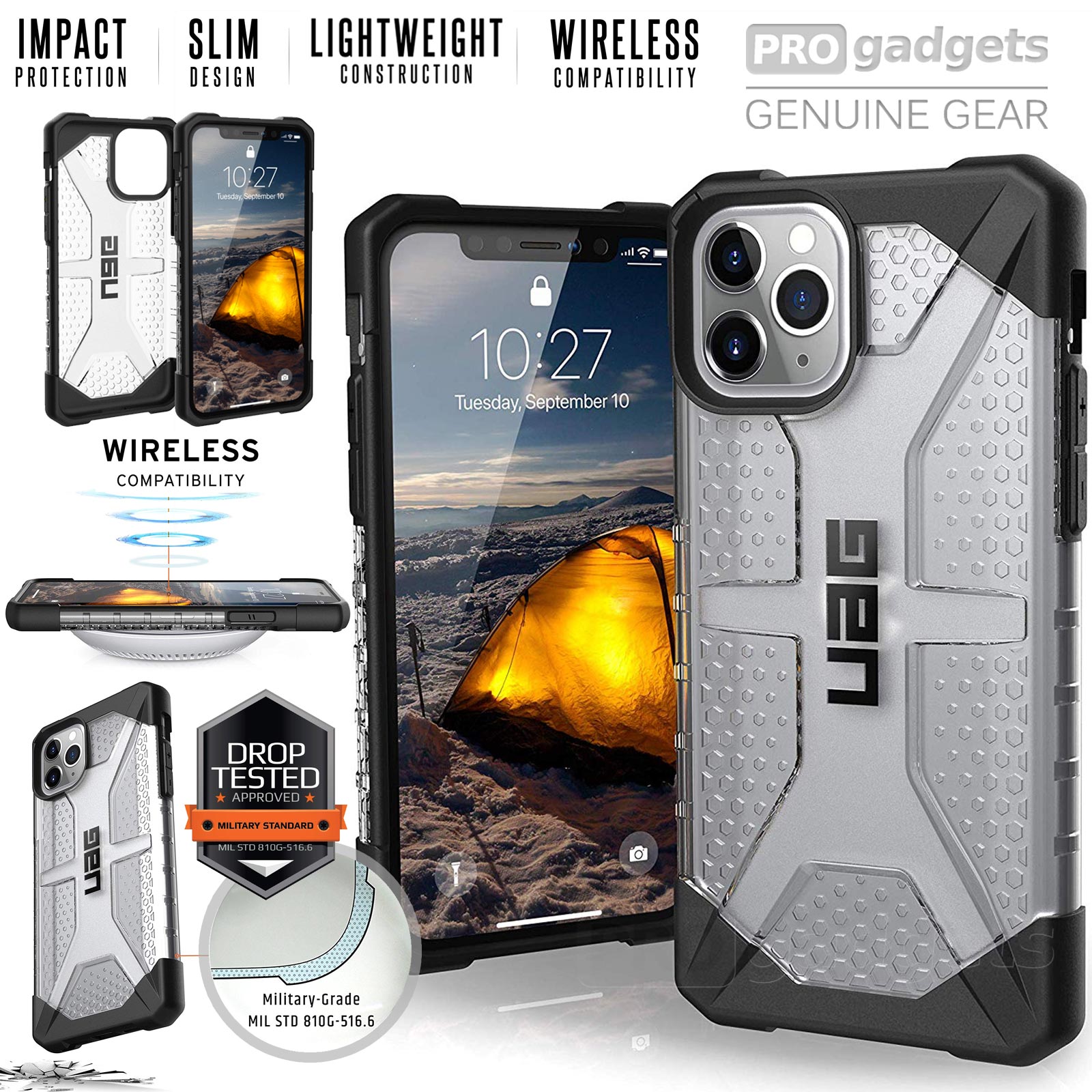 Genuine UAG MILSTD Cover Drop Tested Plasma Rugged Case for Apple