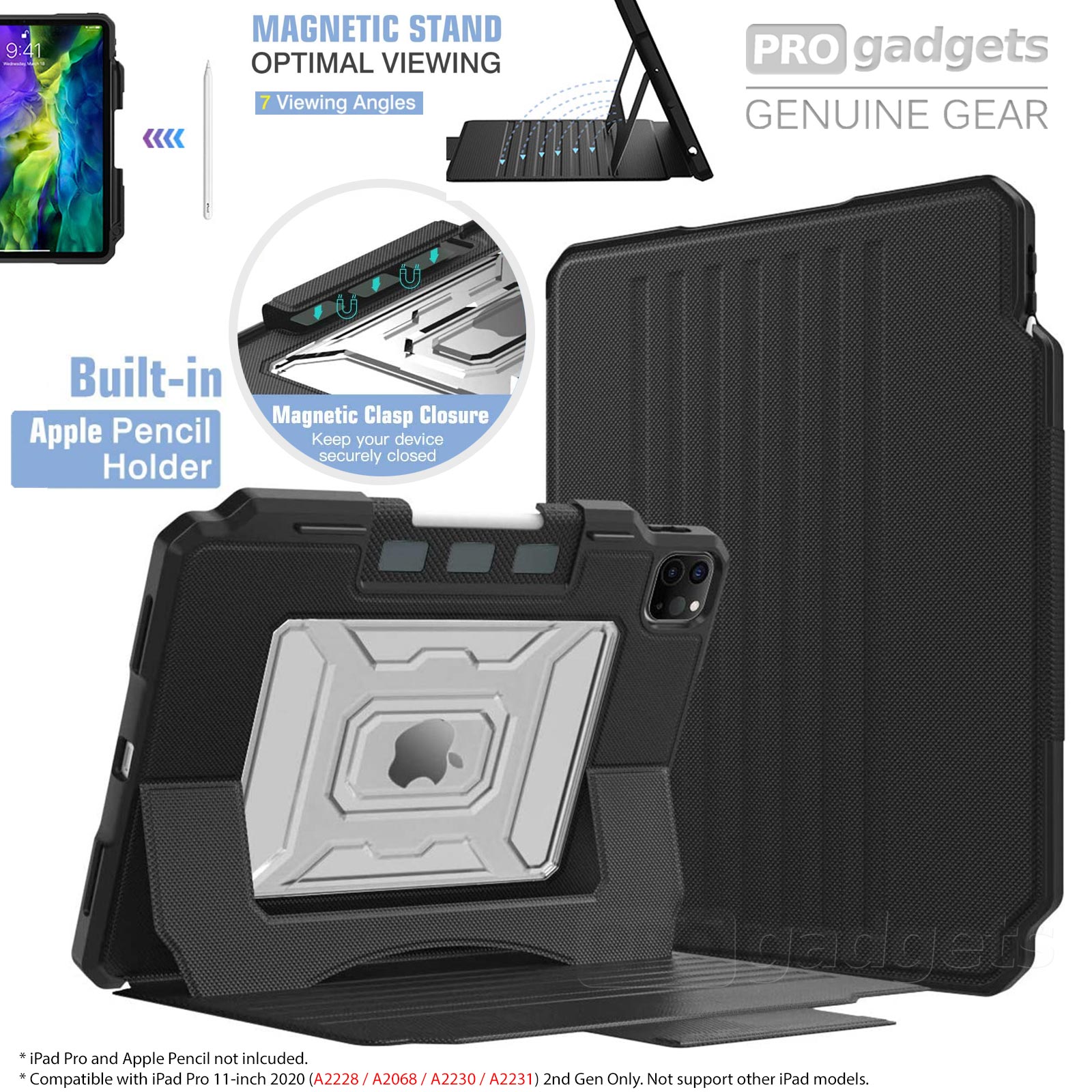 Genuine Moko Rugged MultiAngle Stand Cover for Apple iPad Pro