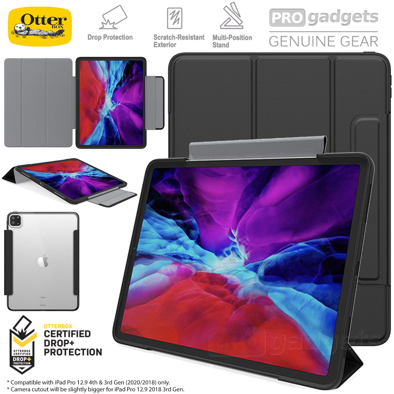 Genuine OTTERBOX Symmetry Tough Folio Rugged Cover for Apple iPad Pro