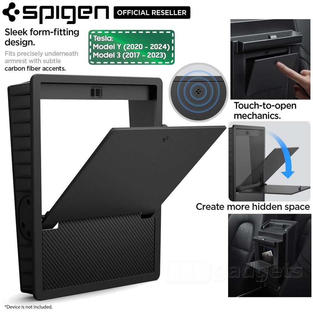 To221 SPIGEN TO221 Center Console Hidden Storage Box for Tesla Model 3 (2017 ...