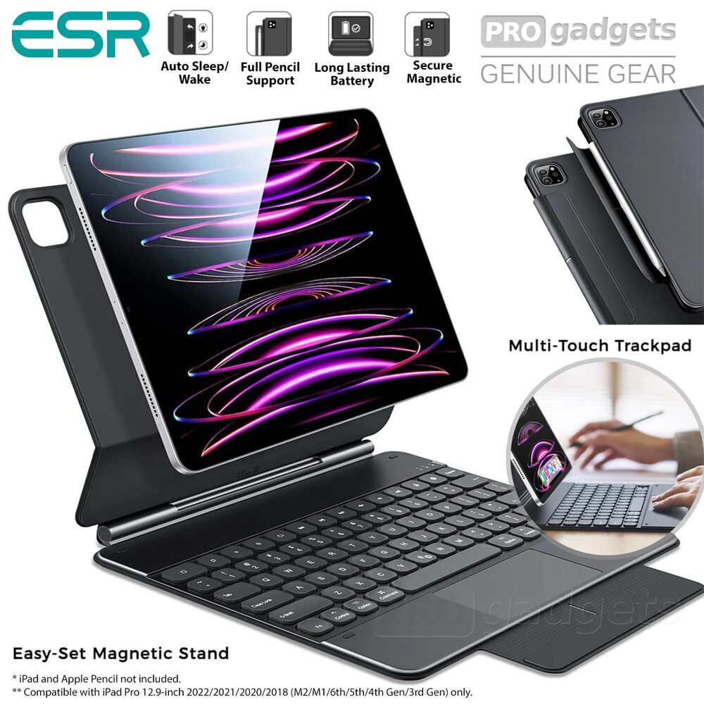 ESR Rebound Keyboard Case for iPad Pro 12.9 (20222018)