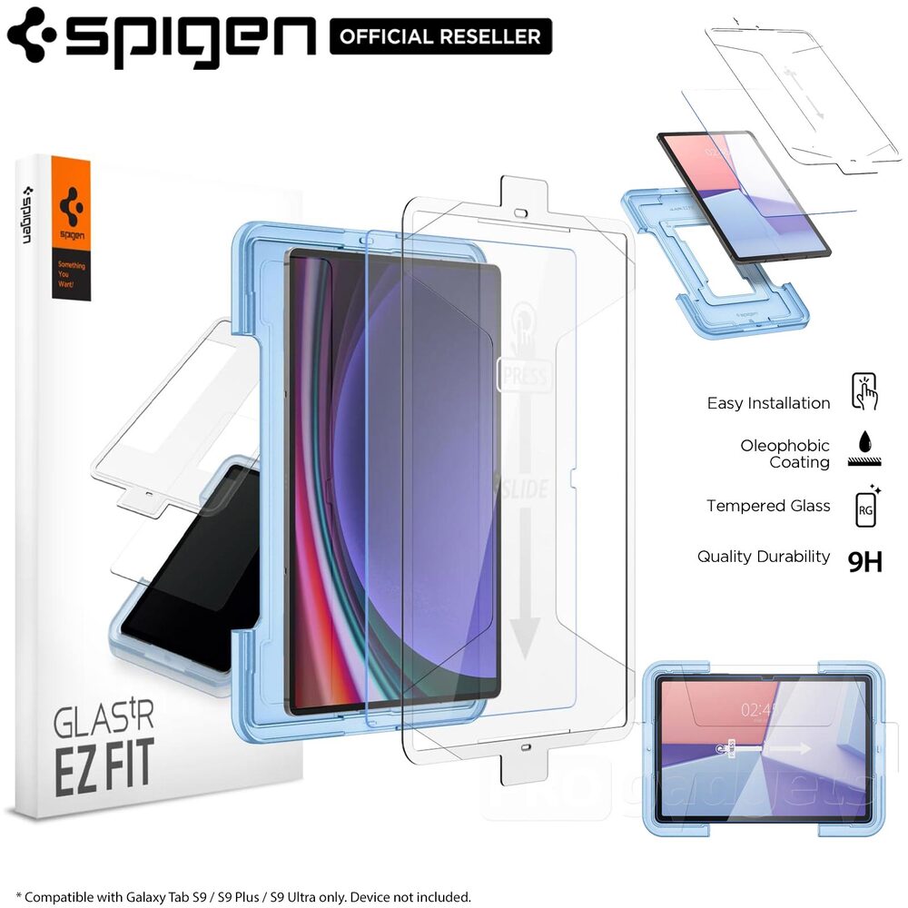 SPIGEN GLAS.tR EZ Fit Glass Screen Protector for Galaxy Tab S10 Ultra ...