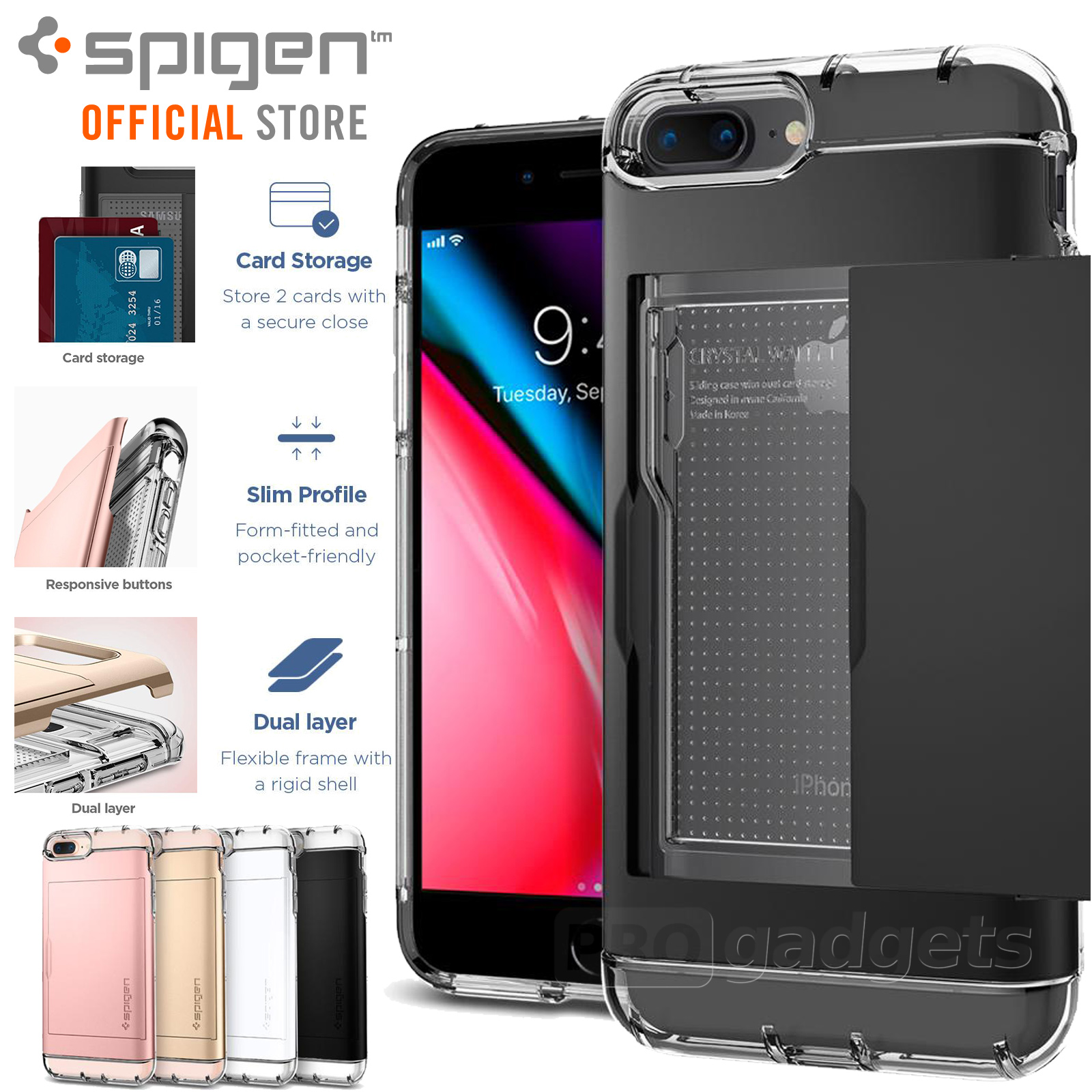 spigen iphone 8 plus case card holder spigen iphone 8 plus case card holder