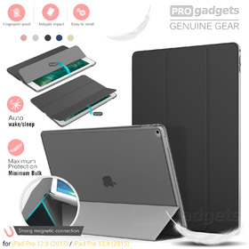 iPad Pro 12.9 2017/ 2015 Case, Genuine MoKo Ultra Slim Frosted Back Stand Cover for Apple