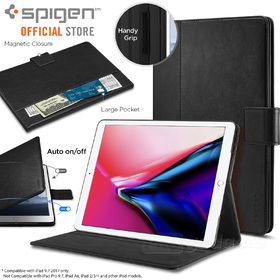 Apple iPad 9.7 2018 / 2017 / iPad (5th generation) Case Genuine SPIGEN Pocket Stand Folio Auto Wake Stand Cover