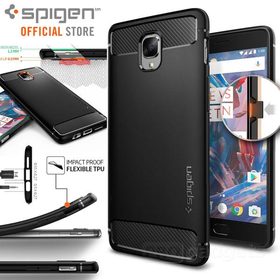 OnePlus 3/ OnePlus 3T Case, Genuine SPIGEN Rugged Armor Resilient SOFT COVER for OnePlus 3