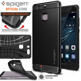 Huawei P9 Case, Genuine Spigen Rugged Armor Resilient Ultimate protection Cover for Huawei