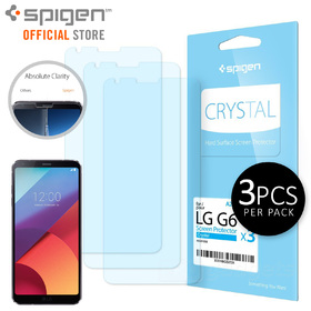 LG G6/G6+ Plus Screen Protector, Genuine SPIGEN LCD Film Crystal CR 3PCS PER PACK for LG
