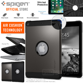 iPad 9.7 2018 / 2017 / iPad (5th generation) Case, Genuine SPIGEN Heavy Duty Tough Armor Hard Cover for Apple