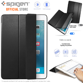 Apple iPad 9.7 2018 / 2017 / iPad (5th generation) Case Genuine SPIGEN Smart Fold Auto wake Trifold Stand Cover