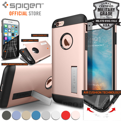 iPhone 6/6S Case, Genuine Spigen Slim Armor Dual Layer Cover Unpackaged