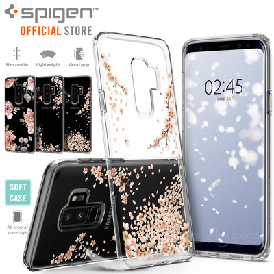 Galaxy S9 Plus Case, Genuine SPIGEN Slim Liquid Crystal Blossom Soft Cover