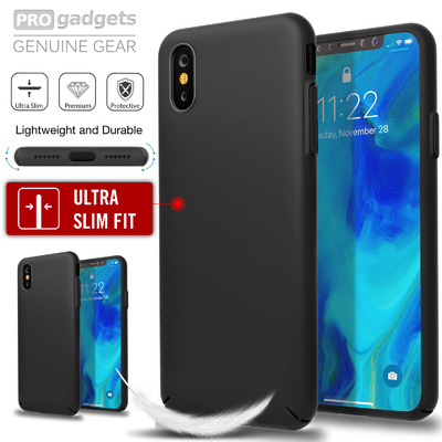 ALL-ROUND PROTECTION Durable Ultra Thin Exact-Fit Slim Hard Premium Cover for Apple iPhone X