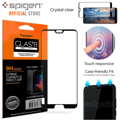 Huawei P20 Pro Screen Protector Genuine SPIGEN GLAS.tR Full Cover Tempered Glass