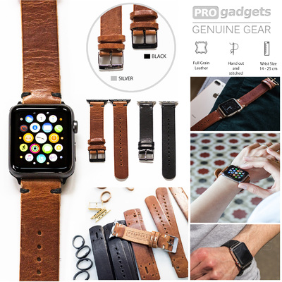 Genuine Southern Straps Handcrafted Leather Band for Apple Watch Series 6/5/4/3/2/1/SE (42mm/44mm)