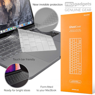 Macbook Pro 2016+ Keyboard Cover, Genuine UPPERCASE GhostCover w Function Key 