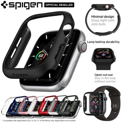 Apple Watch Series 6/5/4/SE Case, Genuine SPIGEN Ultra Thin Fit Hard Cover for 44mm