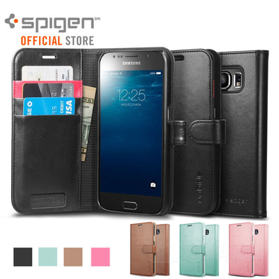 Genuine Spigen Flip View Cover Wallet S for Samsung Galaxy S6