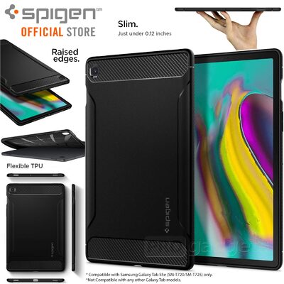 Galaxy Tab S5e 10.5 Case, SPIGEN Rugged Armor Resilient Soft Cover for Samsung