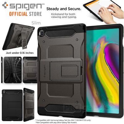 Galaxy Tab S5e 10.5 Case, Spigen Heavy Duty Tough Armor Tech Cover for Samsung