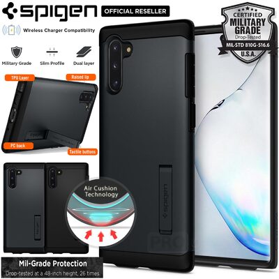 Galaxy Note 10 Case Genuine SPIGEN Slim Armor Heavy Duty Hard Cover for Samsung