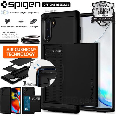 Galaxy Note 10 Case, Genuine SPIGEN Slim Armor CS Card Slider Holder for Samsung 