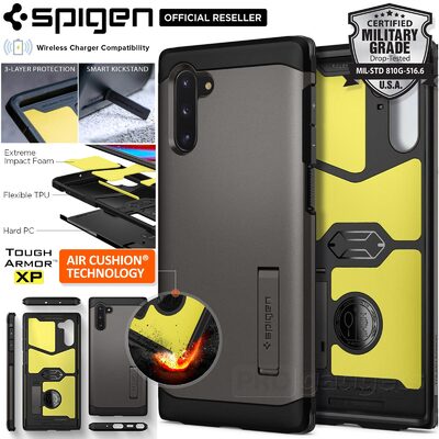 Galaxy Note 10 Case Genuine SPIGEN Heavy Duty Tough Armor Hard Cover for Samsung