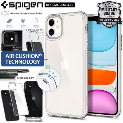 iPhone 11 Case, Genuine SPIGEN Ultra Hybrid Air Cushion Bumper Cover for Apple