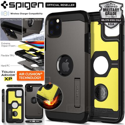iPhone 11 Pro Case, Genuine SPIGEN Impact Shock Proof Tough Armor XP Kickstand Cover for Apple