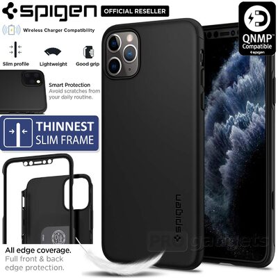 iPhone 11 Pro Max Case, Genuine SPIGEN Thin Fit Classic Slim Hard Cover for Apple