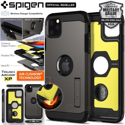 iPhone 11 Pro Max Case, Genuine SPIGEN Impact Shock Proof Tough Armor XP Kickstand Cover for Apple