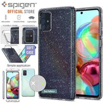 Genuine SPIGEN Liquid Crystal Glitter Slim Soft Cover for Samsung Galaxy A71 4G Case