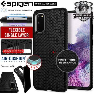 Galaxy S20 Case, Genuine SPIGEN Liquid Air Soft TPU Armor Slim Cover for Samsung