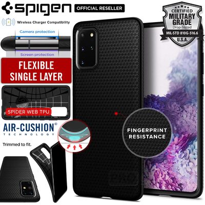 Galaxy S20 Plus Case, Genuine SPIGEN Liquid Air Soft TPU Armor Slim Cover for Samsung