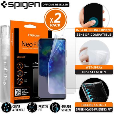 Galaxy S20 Plus Screen Protector, Genuine SPIGEN Neo Flex HD Clear Film for Samsung 2PCS/PACK