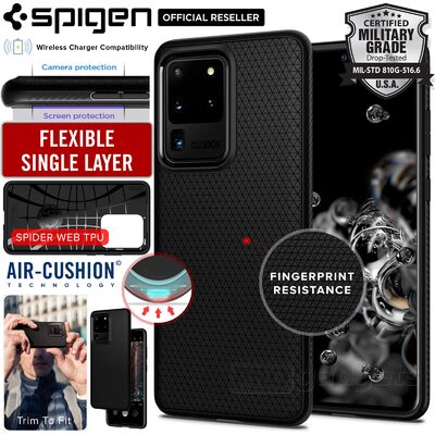 Galaxy S20 Ultra Case, Genuine SPIGEN Liquid Air Soft TPU Armor Slim Cover for Samsung