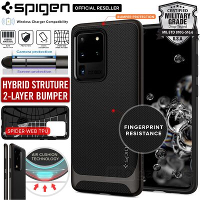 Galaxy S20 Ultra Case, Genuine SPIGEN Neo Hybrid Dual Layer Premium Bumper TPU Cover for Samsung