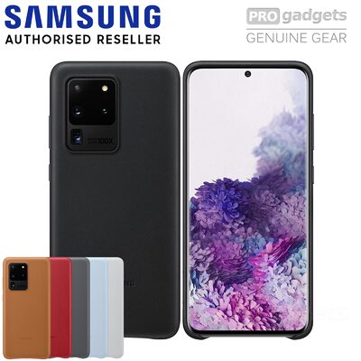 Genuine Original Samsung Galaxy S20 Ultra SM-G988 Leather Back Cover Case