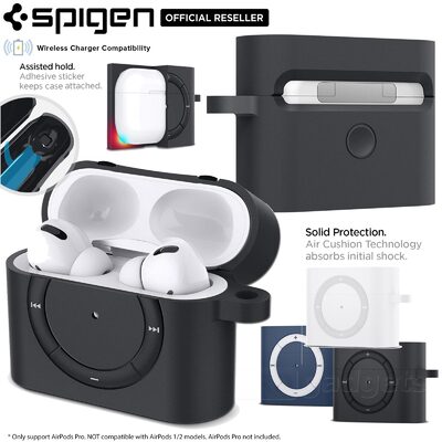 AirPods Pro Case Genuine Spigen Classic Shuffle Retro Design Soft Case for Apple