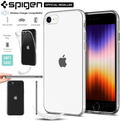 Genuine SPIGEN Liquid Crystal Exact Fit Slim Soft Cover for Apple iPhone SE 2020 Case