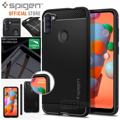 Genuine SPIGEN Ultra Rugged Armor Resilient Soft Cover for Samsung Galaxy A11 Case