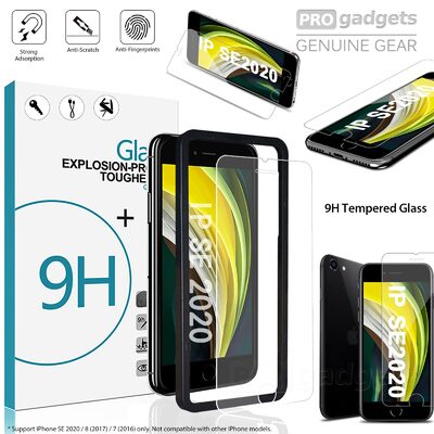Aftermarket 9H Tempered Glass Screen Protector with Installation Tray for iPhone 7/ 8/ SE 2020
