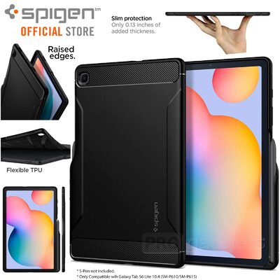 Genuine SPIGEN Rugged Armor Slim Soft Cover for Samsung Galaxy Tab S6 Lite 10.4 Case