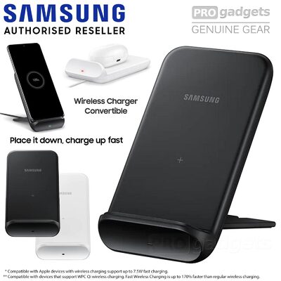 Genuine Original SAMSUNG 15W Fast Qi Wireless Charger EP-N3300 Convertible Stand Pad