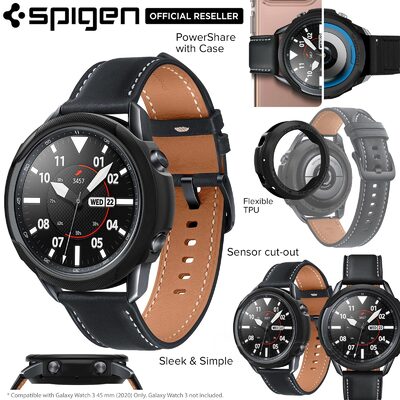Genuine SPIGEN Liquid Air Soft Slim Cover for Samsung Galaxy Watch 3 45mm Case
