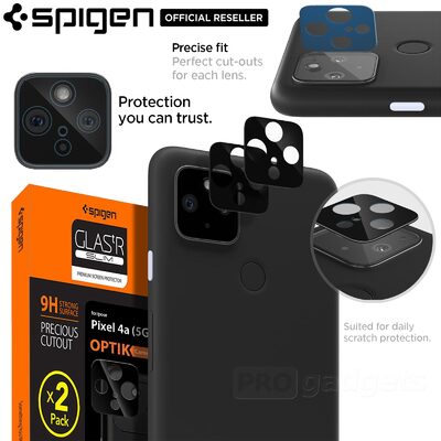 Genuine SPIGEN Glas.tR Optik Lens Tempered Glass for Google Pixel 4a 5G Camera Lens Protector 2 Pcs/Pack