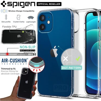 Genuine SPIGEN Crystal Flex Ultra Slim TPU Soft Cover for Apple iPhone 12 mini (5.4-inch) Case
