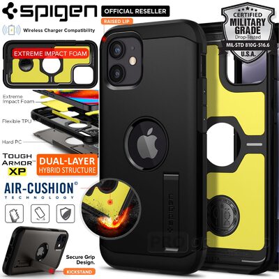 Genuine SPIGEN Tough Armor Impact Shock Proof Kickstand Hard Cover for Apple iPhone 12 mini (5.4-inch) Case