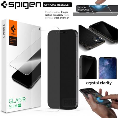 Genuine SPIGEN Glas.tR HD Slim Tempered Glass for Apple iPhone 12 mini (5.4-inch) Glass Screen Protector